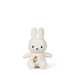 Peluche Miffy brodée tulipe orange, 18 cm