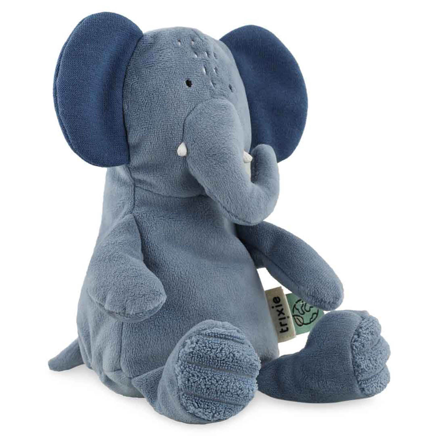 Peluche bébé Mrs. Elephant Trixie présentée en détail