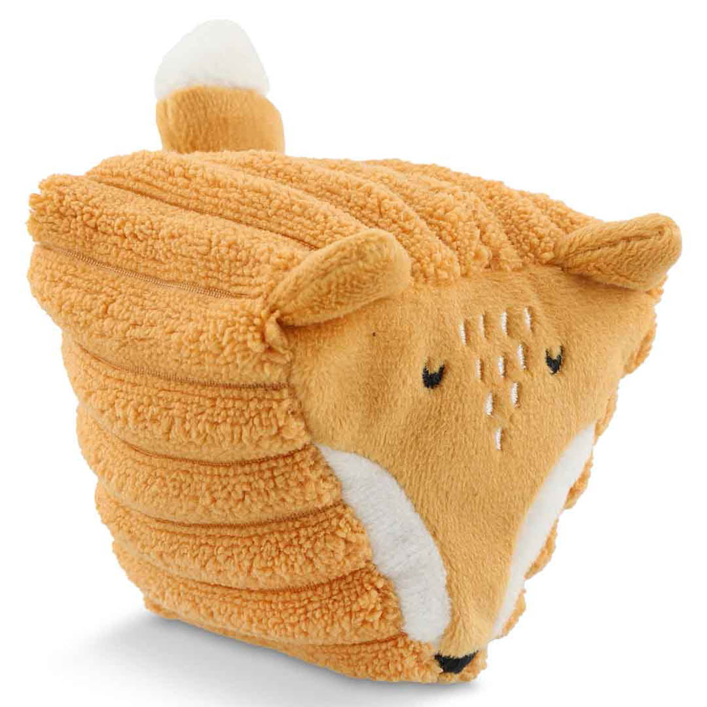 Bloc sensoriel Mr. Fox Trixie en tissu orange texturé