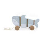 Jouet à tirer ondulant en bois Mr. Shark Trixie