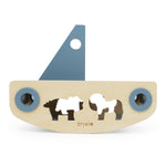 Bateau en bois Trixie avec formes à encastrer