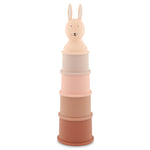 Cinq gobelets empilables Mrs. Rabbit Trixie en silicone