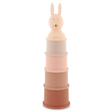 Cinq gobelets empilables Mrs. Rabbit Trixie en silicone
