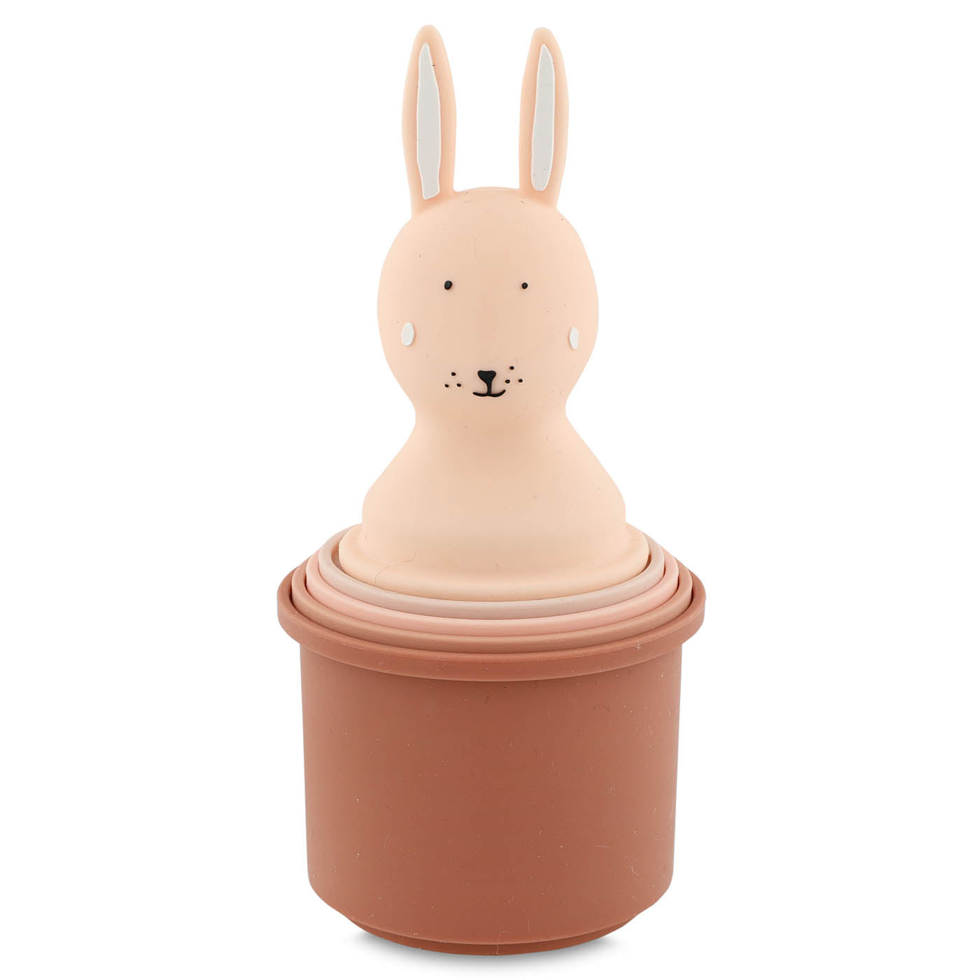 Gobelets Mrs. Rabbit Trixie utilisés comme jouets de bain