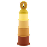 Cinq gobelets empilables Mrs. Lion Trixie en silicone