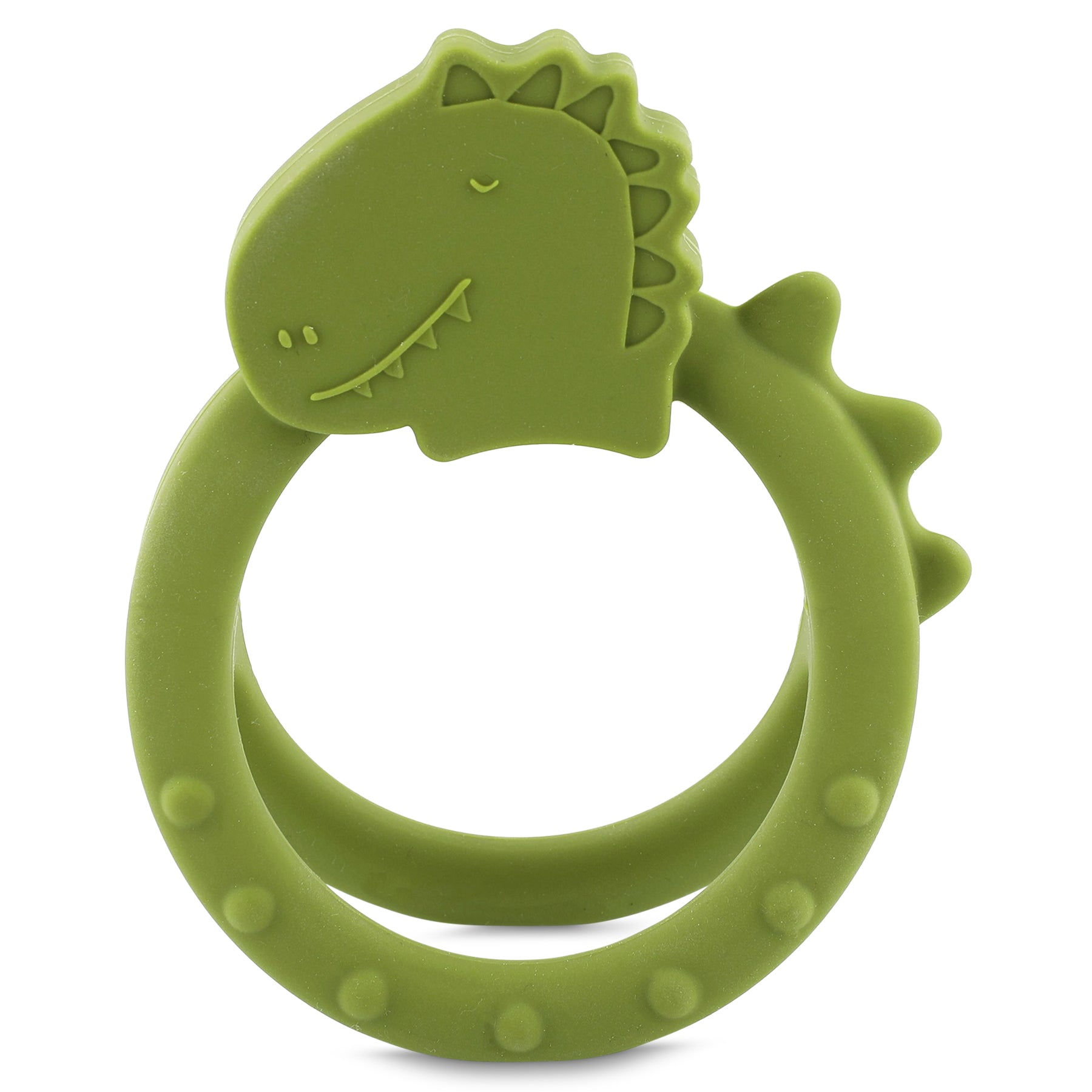 Anneau de dentition sensorielle Mr. Dino Trixie vu de face