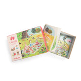 4 mini puzzles des saisons - 4 x 12 pièces - la Grande famille - Moulin roty