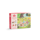 4 mini puzzles des saisons - 4 x 12 pièces - la Grande famille - Moulin roty
