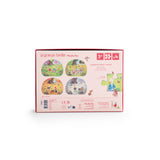 4 mini puzzles des saisons - 4 x 12 pièces - la Grande famille - Moulin roty