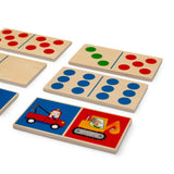 Domino véhicules en bois - les Popipop - Moulin Roty