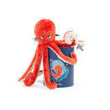 Poulpe Paulie rouge en boite - Moulin roty