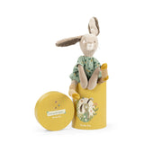 Poupée lapin sauge en boîte - Trois petits lapins - Moulin Roty