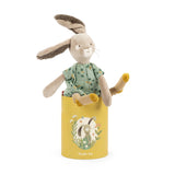 Poupée lapin sauge en boîte - Trois petits lapins - Moulin Roty
