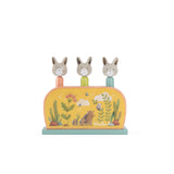Pop up en bois - Trois petits lapins - Moulin Roty