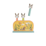 Pop up en bois - Trois petits lapins - Moulin Roty