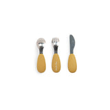 Set de couverts en silicone - Les 3 petits lapins - Moulin roty