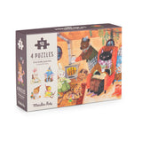 4 mini puzzles Une belle journée - 12 pièces - Moulin Roty