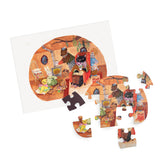 4 mini puzzles Une belle journée - 12 pièces - Moulin Roty
