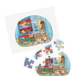 4 mini puzzles Une belle journée - 12 pièces - Moulin Roty