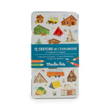 12 crayons de couleur - Le jardin du Moulin - Moulin Roty