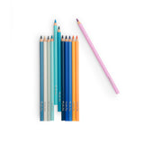 12 crayons de couleur + cartes à colorier - Moulin roty