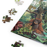 Puzzle Dans la forêt tropicale Tout autour du monde (350 pièces) - Moulin roty
