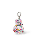Porte-clés peluche Miffy champ de tulipes, vue de trois quarts