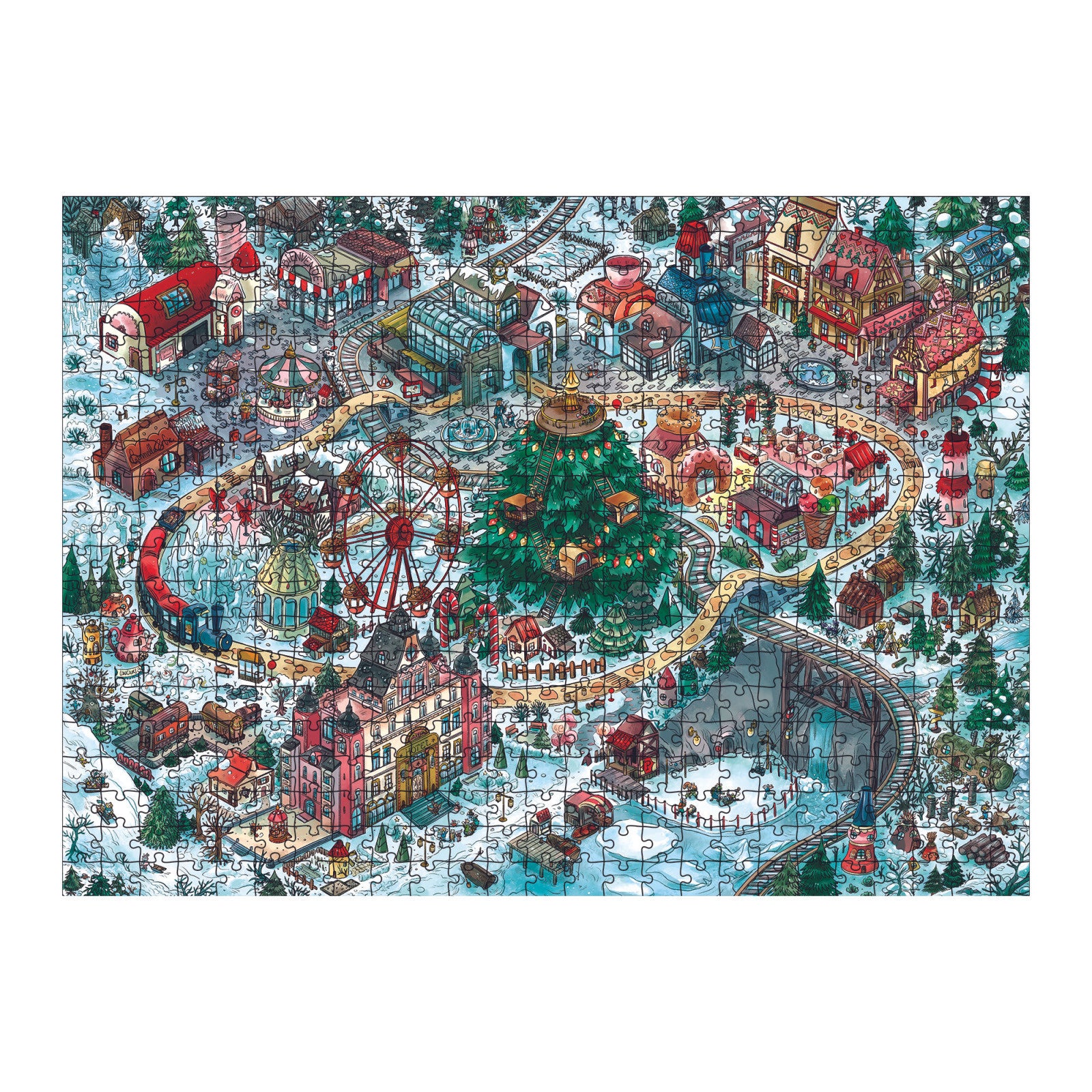 Puzzle collector Mémoires de la forêt - Hiver 500 pièces - École des Loisirs