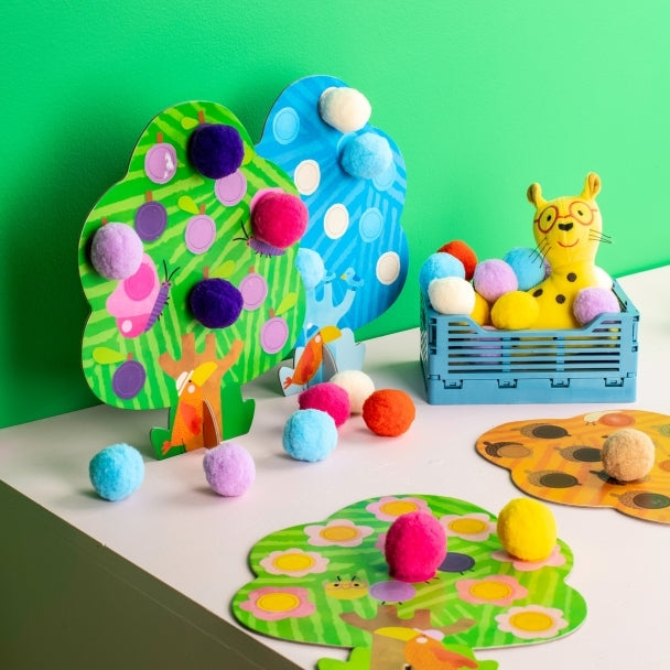 Activité pompons arbres Les Toupitis - Moulin Roty
