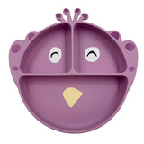 Assiette avec ventouse en silicone et compartiments - Mrs. Peacock - Trixie