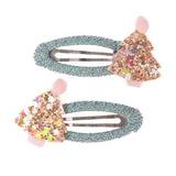 Set de 2 barrettes Sapin scintillantes - Great Pretenders