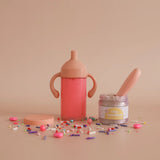Box anniversaire - Petit pot et biberon magique lait fraise - Tiny Harlow