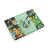 Carnet à dessin feuilles noires - Tout autour du monde - Moulin Roty