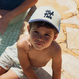 Casquette trucker High five bleue - Chamaye