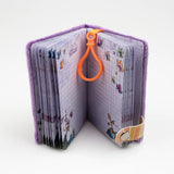 Diddl - Cahier A7 couverture peluche Violet Bibombl