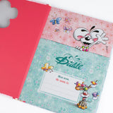 Diddl - Carnet A4 rigide motif fleurs