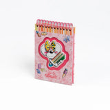 Diddl - Carnet A6 à spirale Rose Diddlina