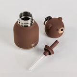 Mini gourde isotherme Bestie Ours brun - Asobu