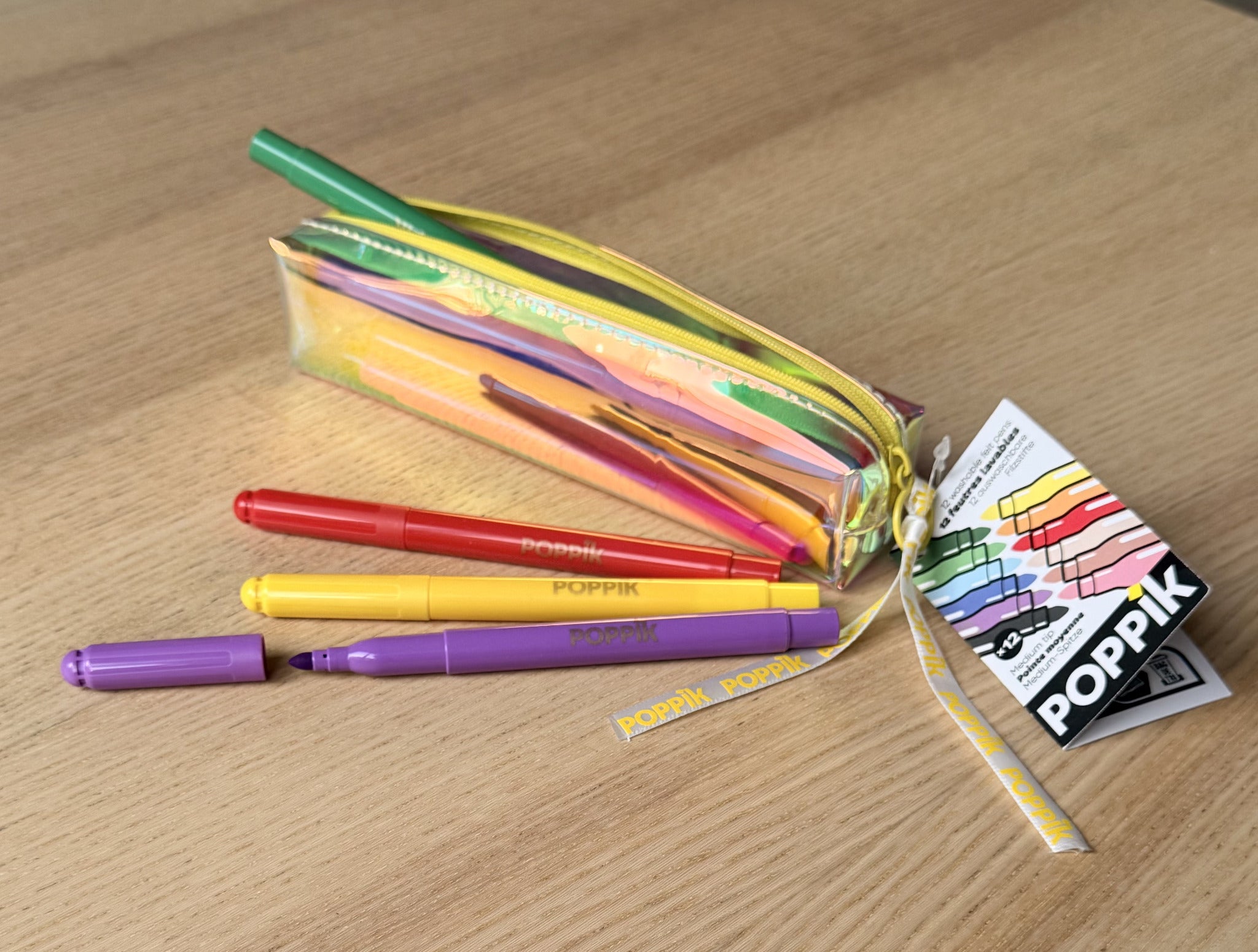 Trousse de 12 feutres lavables Poppik