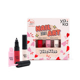 Kit Nail art vernis à ongles 2 en 1 - Kiss Kiss - Yaka