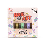 Kit Nail art vernis à ongles 2 en 1 - Sugar Cuties - Yaka
