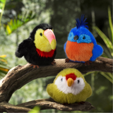 Peluche Toucan noir et jaune - Les Cui-Cui Paradis - Histoire D’ours