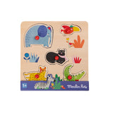 Puzzle encastrable 5 animaux - Les Toupitis - Moulin Roty