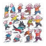 Puzzles évolutifs Les 4 puzzles Loup - École des Loisirs