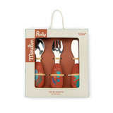 Set de couverts silicone - La forêt Mawa - Moulin Roty