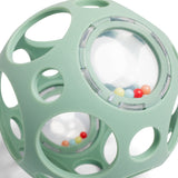 Balle hochet sensorielle en silicone verte - Little L