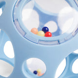 Balle hochet sensorielle en silicone bleue - Little L