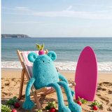 Peluche Billie Radish bleu océan 40 cm - MIAM ! - Doudou et Compagnie
