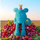 Peluche Billie Radish bleu océan 40 cm - MIAM ! - Doudou et Compagnie
