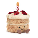 Jellycat - Peluche gâteau d'anniversaire - Amuseables Birthday Cake